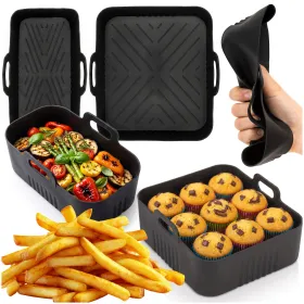 2 Pcs Silicone Inserts for Air Fryer Springos® (3L & 1.5L, BPA-Free) KI0187